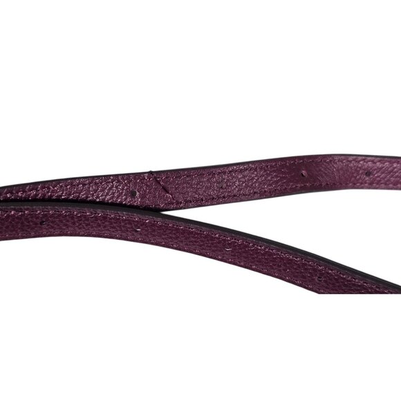 orYany Embossed Leather Suede Canteen Crossbody Bag, Burgundy - Picture 7 of 10